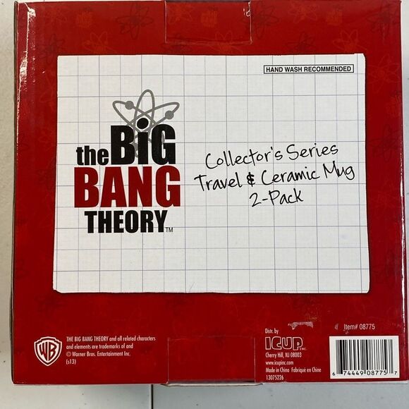 NIB The Big Bang Theory Collector's Series Mug Set - Traveler Mug & Ceramic Mug - Picture 3 of 8